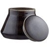 Sagaform Nature Jar With Lid Small, Black, Stoneware, 14x14x10cm
