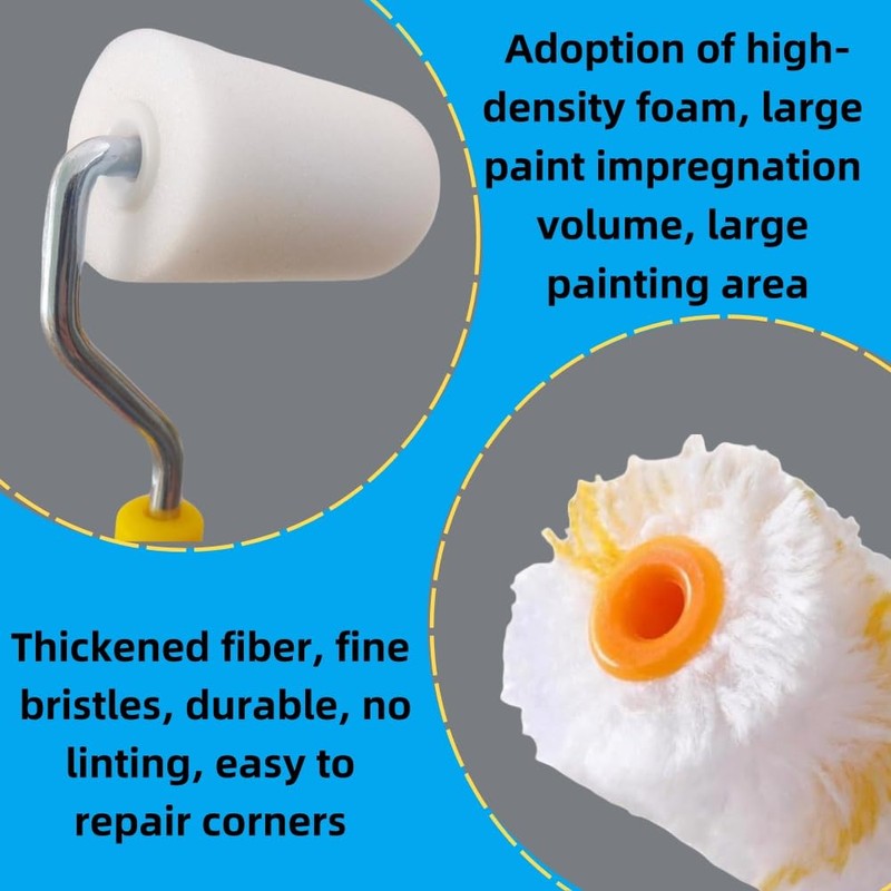Paint Roller Set Mini Foam Paint Roller Set Small Foam
