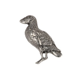 Handcrafted Antique Pewter Puffin Magnet for Personalizing Home Office School Classroom Refrigerator Whiteboard Locker - Made in United States - SKU B080MAG