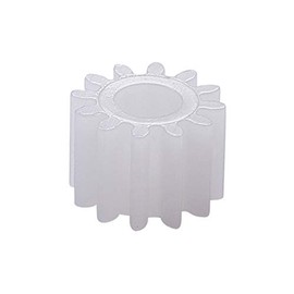 Othmro 12 Teeth Plastic Gear Set Motor Accessories - 10 Pieces Plastic Spindle Worm Gear Set Gear White 7 x 3 mm 0.5 Module 5 mm Thickness Model 123A for DIY RC Car Robot Motor