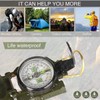 AIMALL Metal Compass DC45-2A with Magnifying Glass Portable Army Green