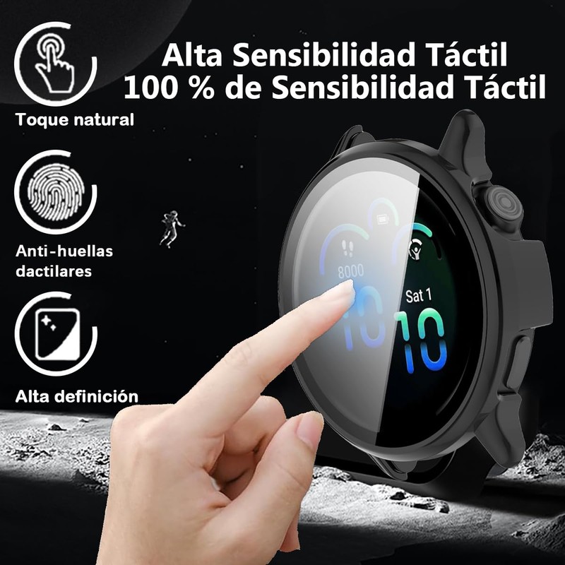QWYJ Funda para Garmin Vivoactive 6 Case Carcasa PC con
