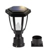 FUDESY Solar Lamp Post Light Outdoor, Waterproof LED Fence Post