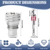 Betinyar Adjustable Universal Socket Wrench, Suitable for 10-19mm Hex Head