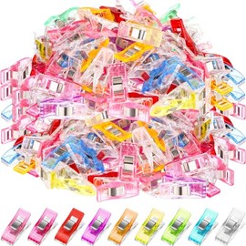 Beeveer 400 Piezas Clips de Costura Pinzas de Acolchado Mini Clips de Costura Multiusos Clips de Plástico de Varios Colores para Coser para Tela Manualidades