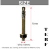 TERF® M10 X 75mm Through Bolts M10 (10mm) X 75mm