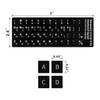 Baoulee Korean Keyboard Stickers, 3PCS Pack Universal Black Sticker in