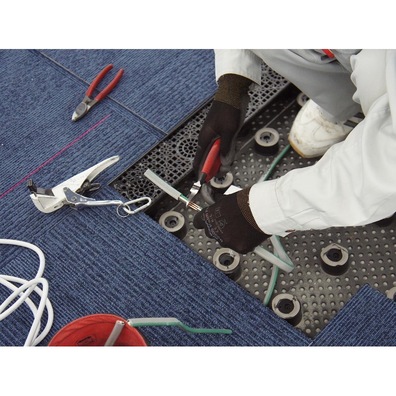 SHOWA B0500 Nylon/Polyester Work Glove with Polyurethane Coated Palm, 13