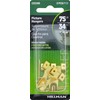 Hillman Hanging-Hardware 122196 Brass Professional Picture Hangers (75lb) 2 Pack,