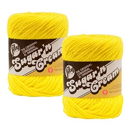 Bulk Buy: Lily Sugar 'n Cream 100% Cotton Yarn (2-Pack) ((Sunshine #0073)