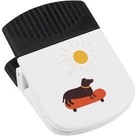 'Dachshund On A Skateboard ' Magnetic Clip (CP00041544)