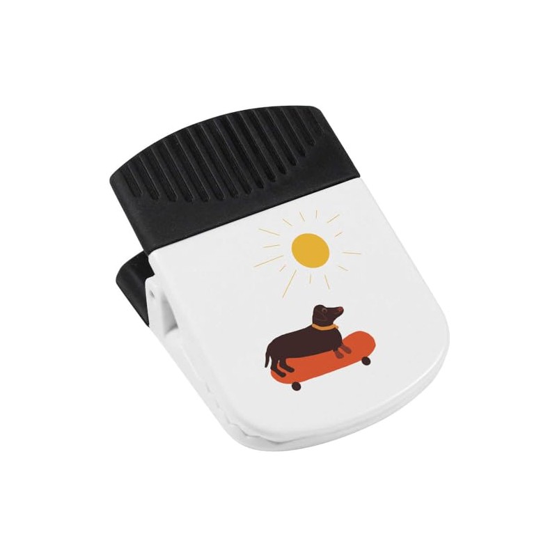 'Dachshund On A Skateboard ' Magnetic Clip (CP00041544)