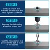 DOAHO 26 Piece Impact Bolt and Spiral Screw Extractor Set