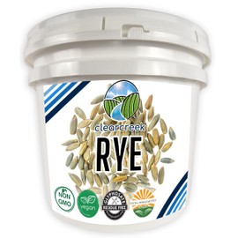 Certified Glyphosate Residue Free Rye Berries | Washington State Grown | 25 lbs Bucket | Non-GMO | Clear Creek Foods
