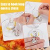 BENECREAT 15Pcs Thanksgiving Wine Glass Charms, Fall Wine Glass Identifiers