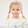 Pack of 100 Colourful Hair Bobbles Girls, Small Hair Bobbles,