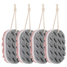 ElevateTech 3 Stück Badeschwamm für Frauen, Schaumstoff Luffaschwamm Schwamm weiche Duschschwämme Luffa-Körperschrubber tiefes Peeling Duschschwamm für Körper, Badeschwamm, Badezubehör