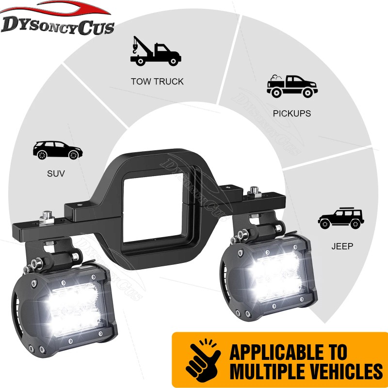 DYSO 2024 Fit Dodge Ram 1500/2500/3500 LED Light Pod Backup
