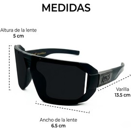 Lentes de Sol Estilo Cholo para Hombre, Diseño Envolvente Clásico tipo Locs, Montura Negra de Alta Resistencia, Protección UV400, Ideales para Look Urbano y Lowrider