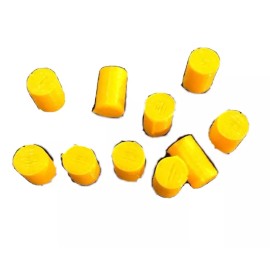 Unbranded HO Scale Model Railroad Scenery 10 Drums Barrels 55 Gallon Yellow