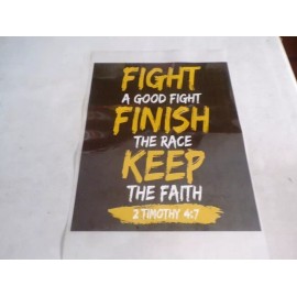 IntheTruth Fight A Good Fight Finish The Race Keep The Faith Iron On Hot Stamp