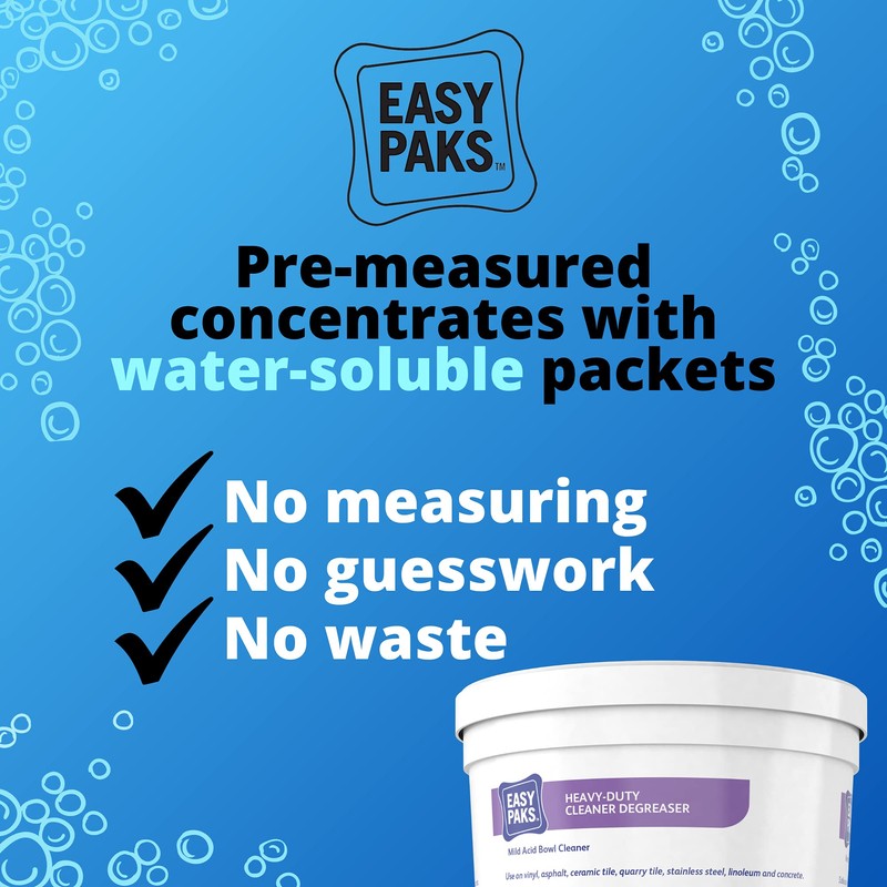Diversey 990682 Easy Paks Heavy Duty Cleaner & Degreaser, Non-Corrosive
