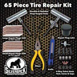 Silverback Automotive Tire Repair Kit for Car, Truck, Off-Roading, 4x4's, Motorcycle, Trailers, ATV, Tractor, Jeep String Repair Kit.
