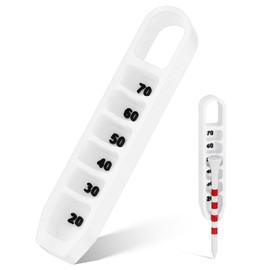 Simgoing Golf Tee Height Adjuster 6 Settings 3D Printed Tee Height Setter Tool Portable Golf Training Aid Accessories for Consistent Swings Indoor Outdoors(White)