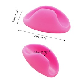 Bonsicoky 3Pcs Pink Flute Thumb Rest Cushion, Soft Silicone Finger Cover for Flute Wind Instrument