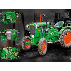 Oldtimer Traktor Deutz (Puzzle)