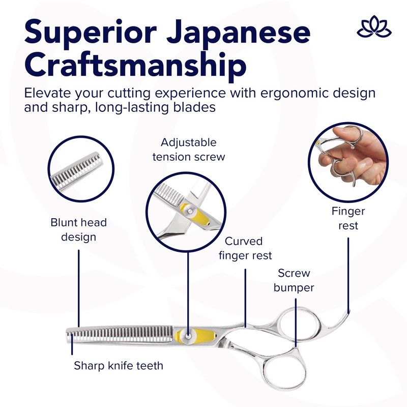 Equinox International, Professional Hair Scissors, Japanese Stainless Steel-Barber Hair Cutting