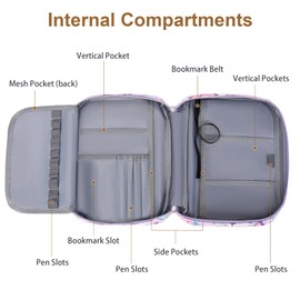 Octsky Bible Covers Girls Bible Case for Kids with Handle, Bible Book Carrying Bag For Women, Bible Protective bible accessories Cow Black