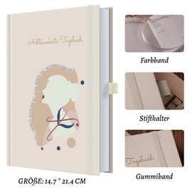 TIEFOSSI Gratitude Journal Notebook for Women Men, Undated Daily Guided Journal for Affirmation & Gratitude, Self-Care Hardcover Notebooks for Day & Night Reflection