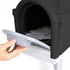 Simplay3 Classic Plastic Residential Mailbox & Post Mount Combo Kit