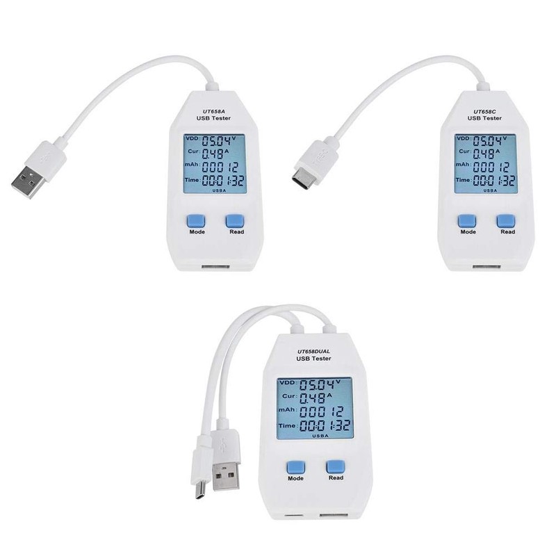 LCD Digital Display USB Ammeter Power Meter Detector Tester Multimeter