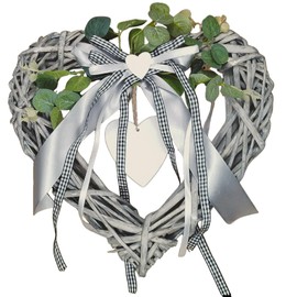 Door Wreath All Year Round for Outdoor Use – Elegant Thanks to Natural Materials – 30 cm Spring Decoration for Front Door – Can be Used All Year Round – High-Quality Decoration for Front Door and