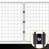 Tcevily 50 Pcs Gridwall Joining Clips Black Wire Grid Panel