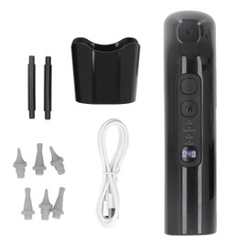 Ear Washer Cleansing Kit Wax Removal IPX7 Waterproof Ear Irrigation Flushing Kit with 6 Nozzle For Adults Black