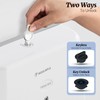 Modunful Paper Towel Dispenser Wall-Mounted Touchless No Drill High-Capacity Z-Fold