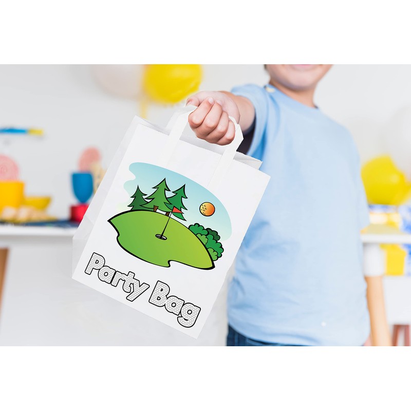Golf Party Bags Goody Loot Treat Gift Bags (Pack of