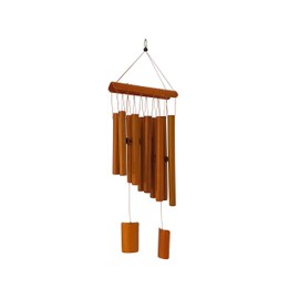 Scarlet Play Paradise Wind Chime with 10 Chime Tubes Made of Bamboo 60 cm Wind Chime Wooden Gift Garden Decoration Chimes