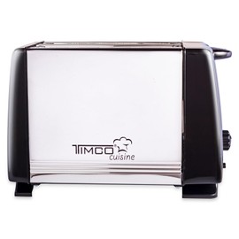 Tostador de pan 2 Rebanadas 6 niveles de tostado extremos de tacto frío Acero Inoxidable Tostadora Timco TOST288