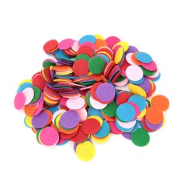 Pack of 500 Colourful Round Confetti, 2.5 cm Glitter Foil Paper Confetti Multicoloured Sequins Confetti Table Decoration for Wedding Valentine's Day Birthday