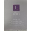Lush Decor Blush & White Linen cotten blend Button Shower