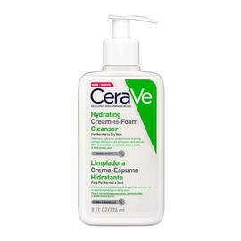 CeraVe Limpiadora Crema-Espuma Hidratante Facial Diaria para Piel Normal a Seca 236ml