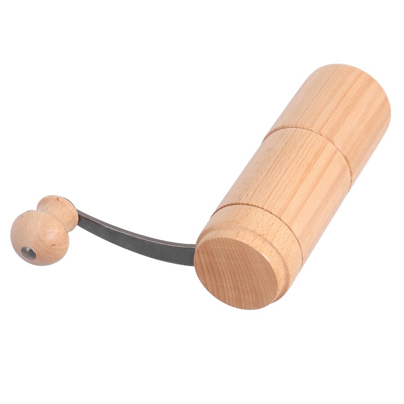 Manual Coffee Grinder Adjustable Detachable Beech Wood Stainless Steel Core