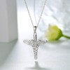 Nurse Necklace 925 Sterling Silver Nurse Pendant Caduceus Angel Wings