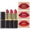 evpct 3Pcs Dark Light Bright Red Matte Lipstick Pack Sets