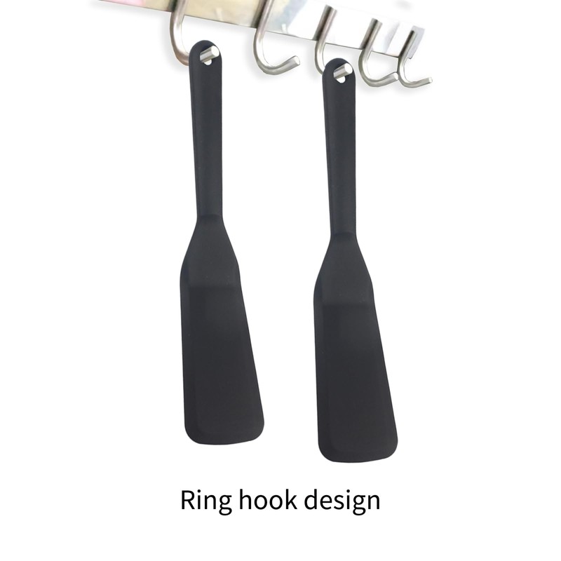 Silicone Spatula, Egg Omelette Crepe Brownie Thin Rubber Spatula Set