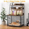 IDEALHOUSE Dog Crate Furniture,Flip-up Top Pet Crate Furniture,Indoor End Table